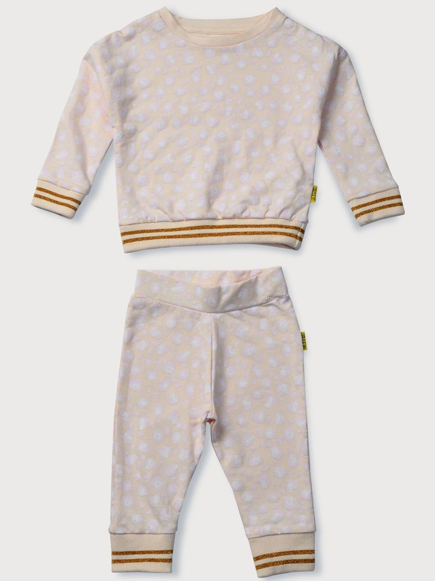 GJ baby Kids Pink Cotton Printed Full Sleeves T-Shirt Set