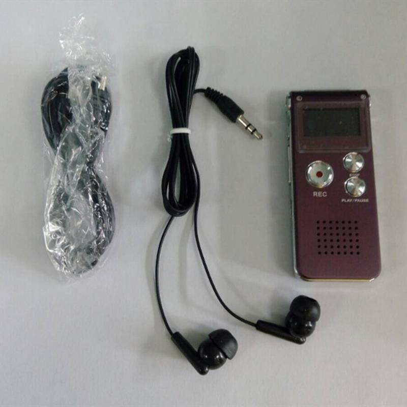 Iron Gray 8GB 13Hr Digital Audio/Sound/Voice Recorder Rechargeable Dictaphone MP3 Player