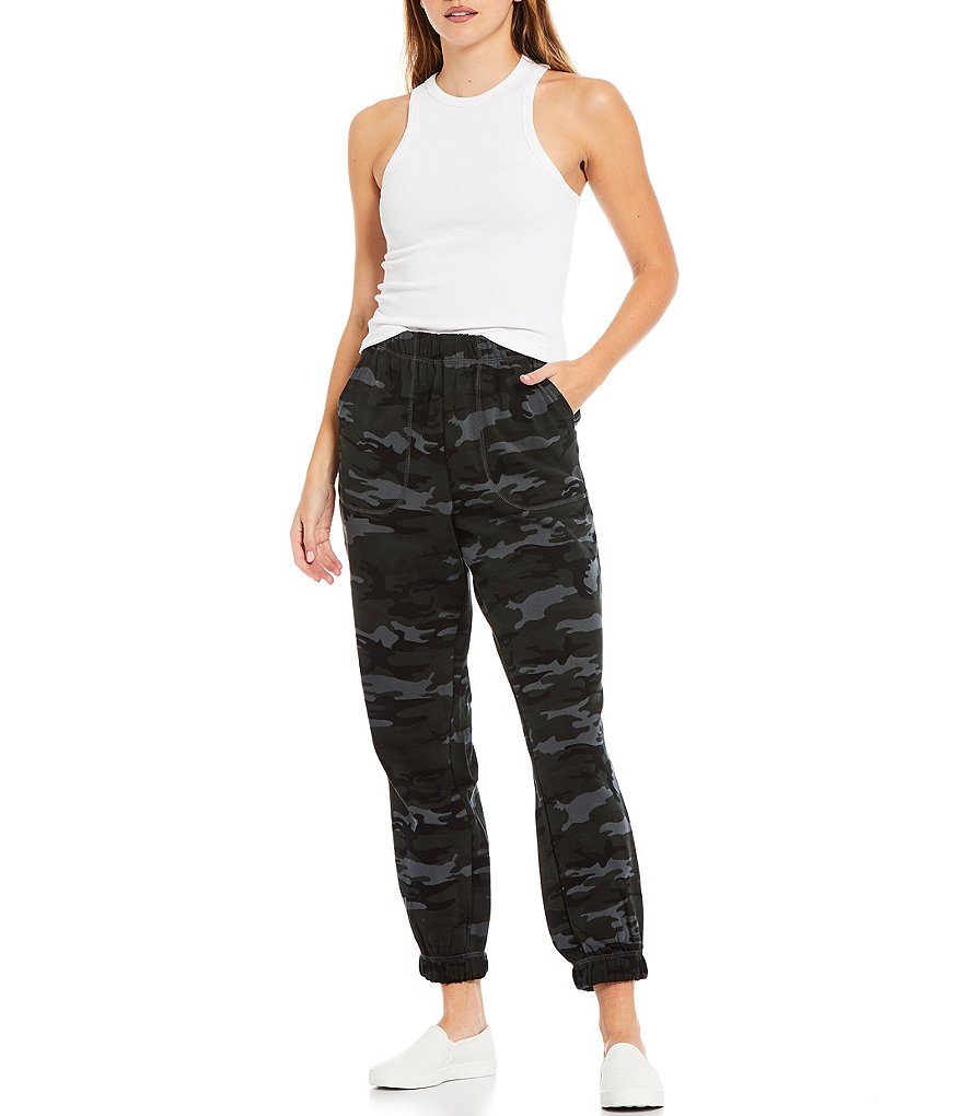 Sanctuary Perfect Camouflage Print Knit Pull-On Sweatpants