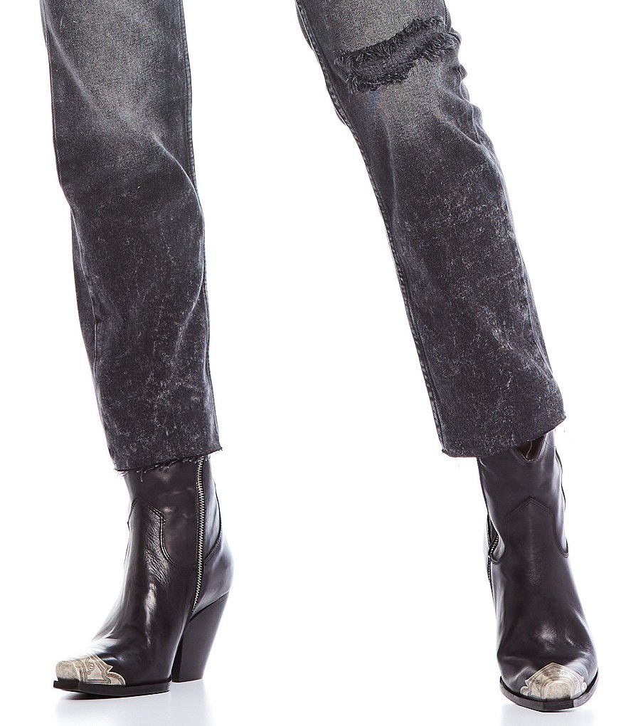 bionica Denali 2 Collection Derinda Waterproof Leather Block Heel Lug Sole Combat Booties