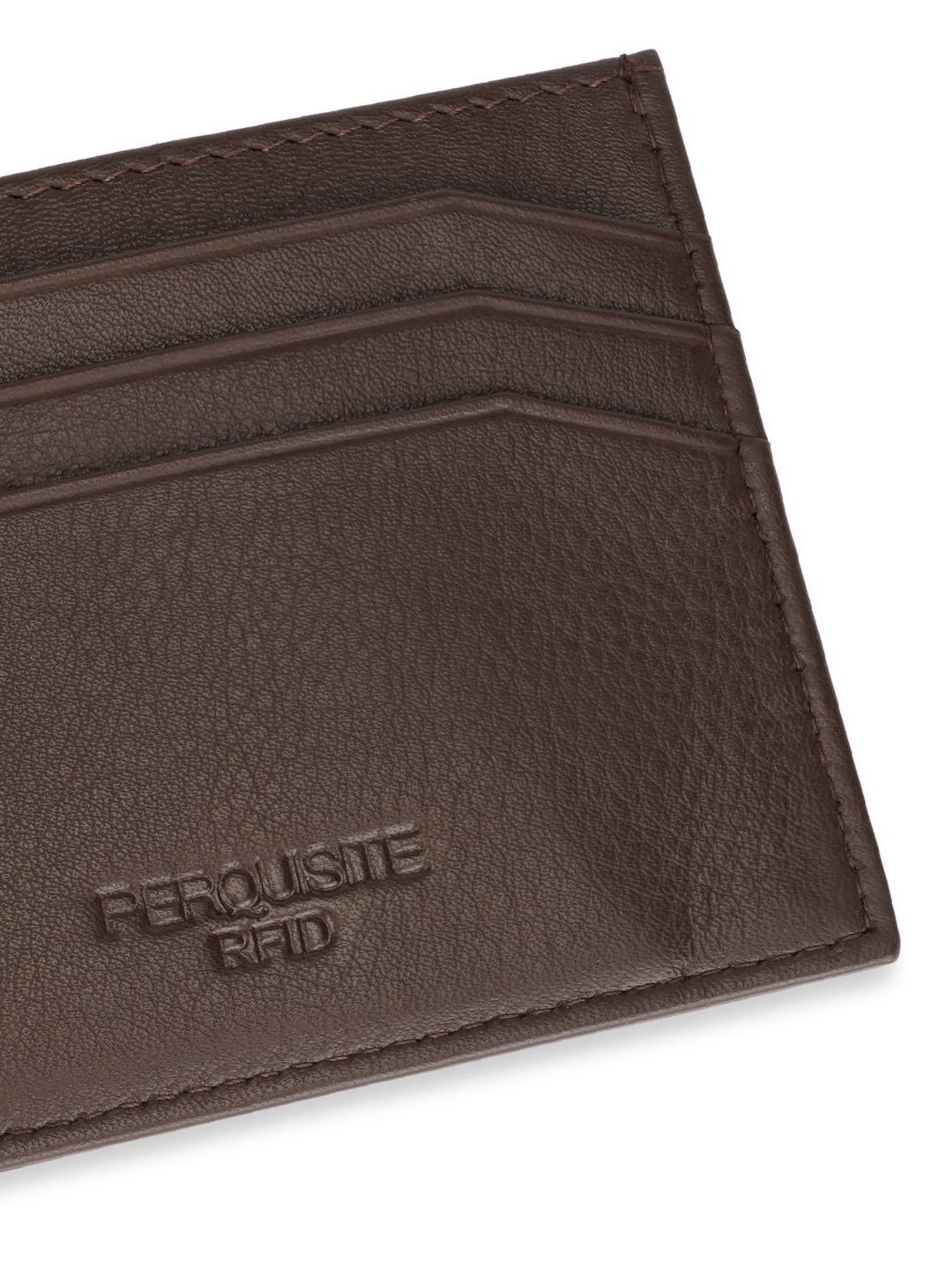 PERQUISITE CENTURION Brown Solid Card Holder