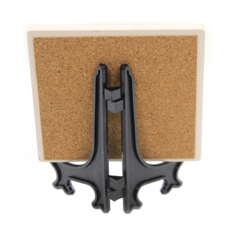 Animal 4.0" Boston Terrier 2 Stone Cork Coaster Sjt Enterprises  -  Coasters