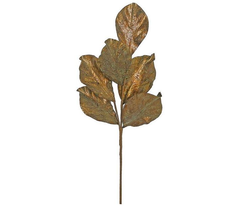 Northlight 21" Brown Thanksgiving Artificial Magnolia Leaf Pick