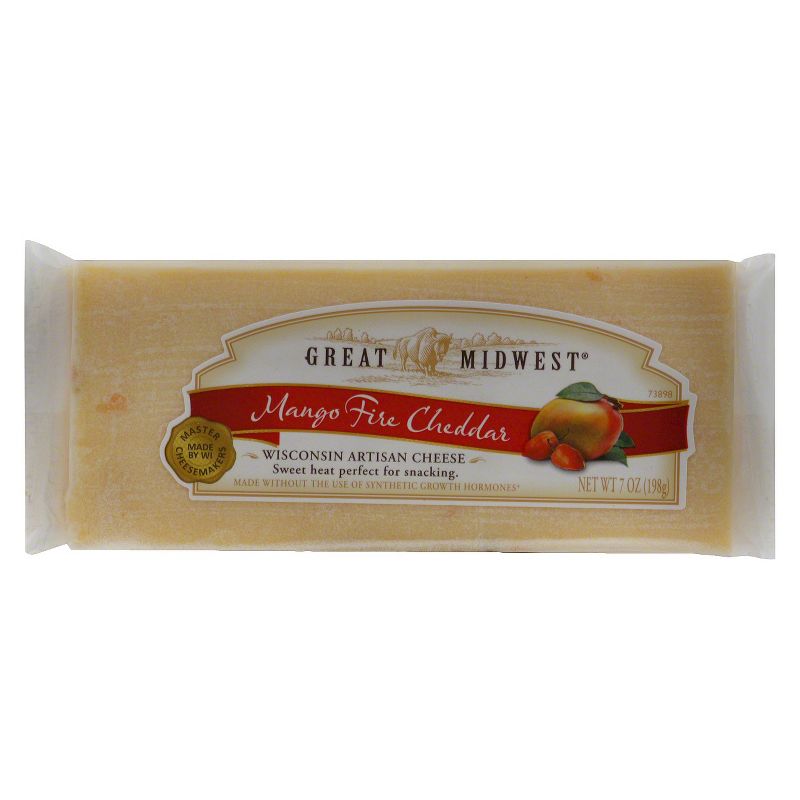 Great Midwest Mango Fire Cheddar Cheese - 7oz