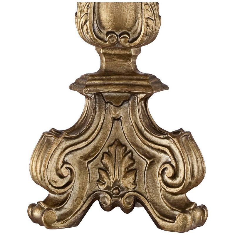 Barnes and Ivy Traditional Console Table Lamp Antique Gold Crystal Beading Drum Shade for Living Room Family Bedroom Bedside