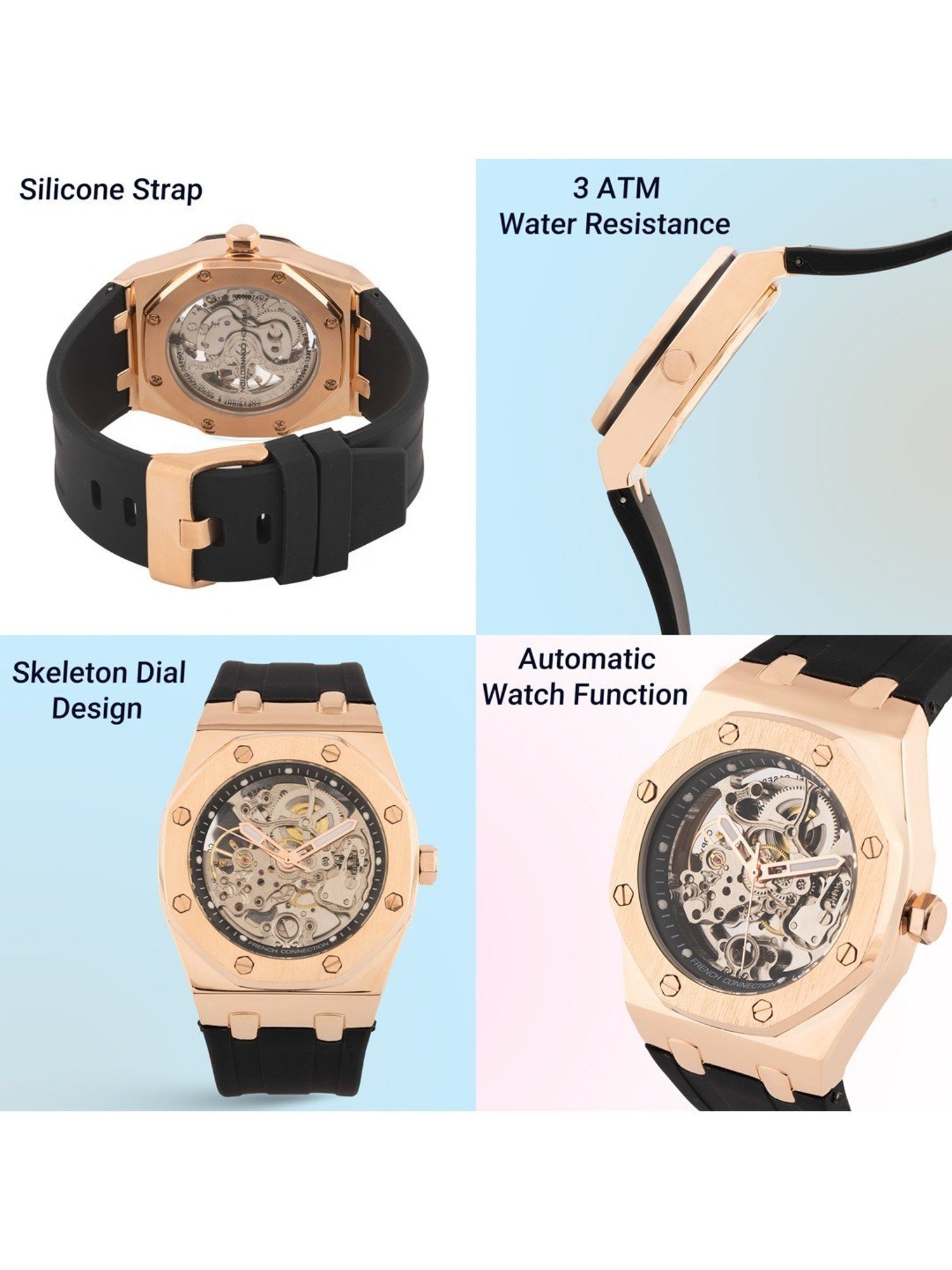 French Connection FCK2B-RG Stellar Analog Watch for Men