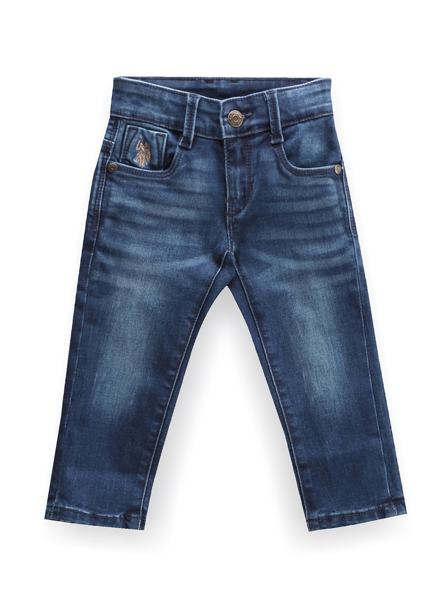 U.S. Polo Assn. Boys Blue Solid Jeans