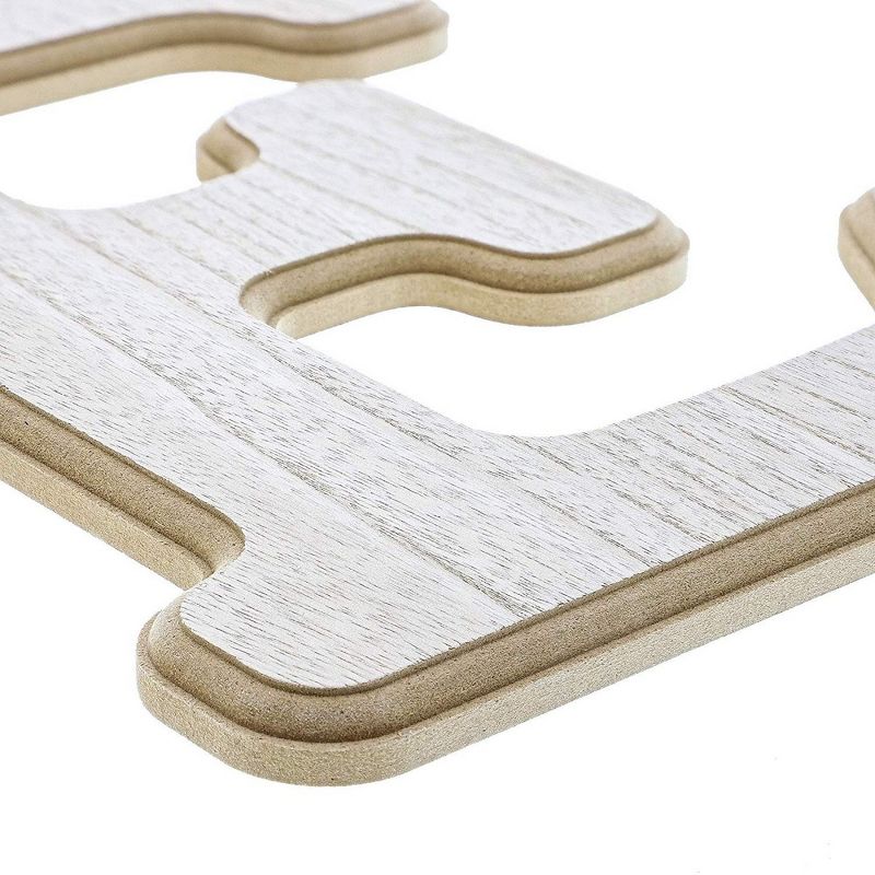 Genie Crafts Unfinished Wood Alphabet Letter E Cutout for DIY Painting, Crafts, Wall Decor, 9 x .5 x 12 in