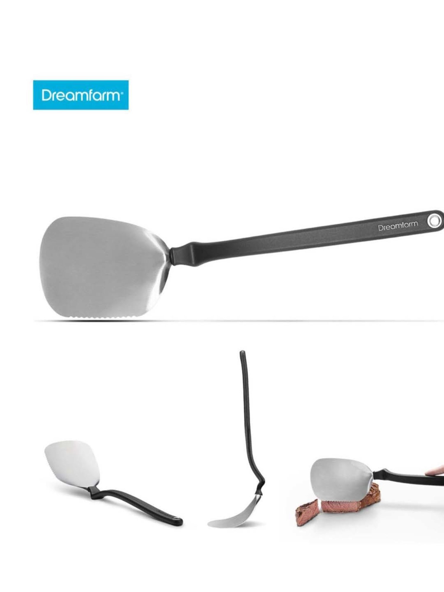 Bergner Black Nylon Soup Ladle - Set of 1