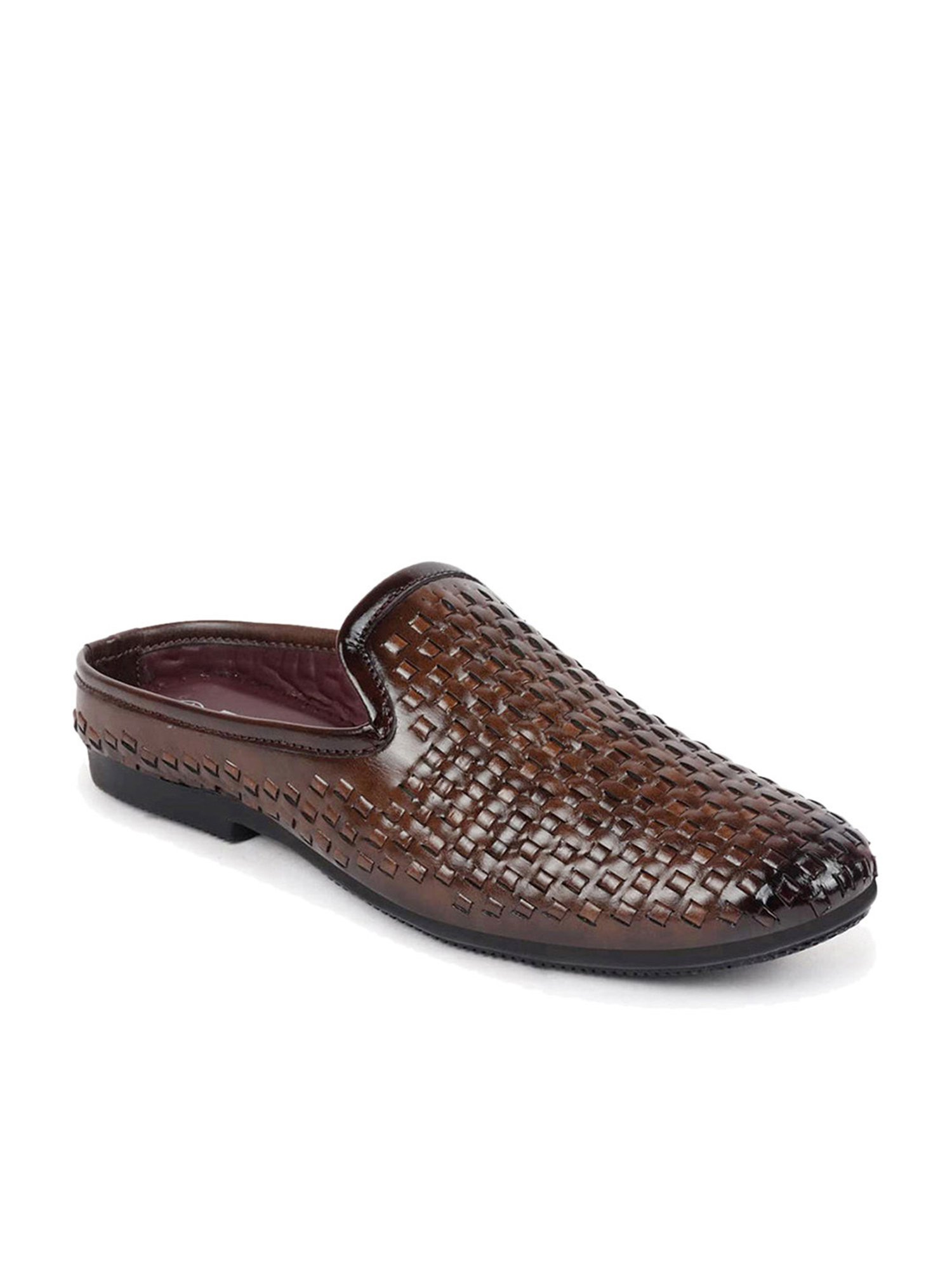 Fausto Men's Brown Mule Shoes