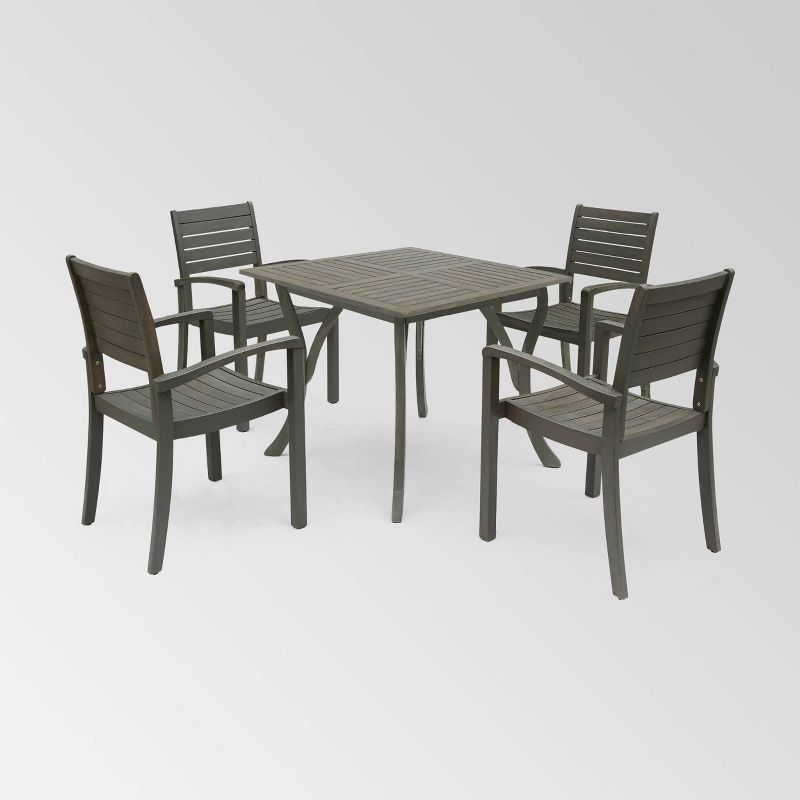 5pc Milano Dining Tan - Royal Garden