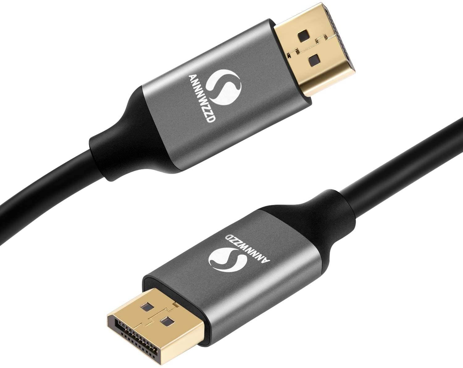 LinkinPerk 8K DisplayPort Cable DisplayPort to DisplayPort 1.4 Support 8K@60Hz(7680x4320) Resolution 4K@144Hz 32.4Gbps HDR HBR3 HDCP2.2 for PC LaptopHDTV Monitor (10FT)