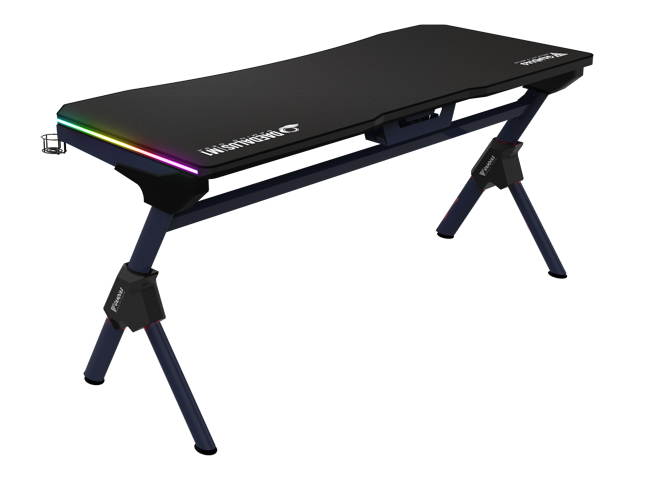 Gamdias DAEDALUS M1 (Black) 60" RGB Gaming Desk, Computer Table, Giant Mouse Mat, Cup Holder and Headphone Hook