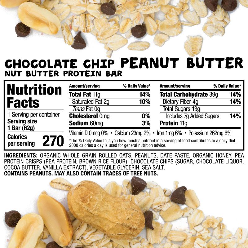 Bobo's Peanut Butter Chocolate Chip Bar - 8.8oz/4ct