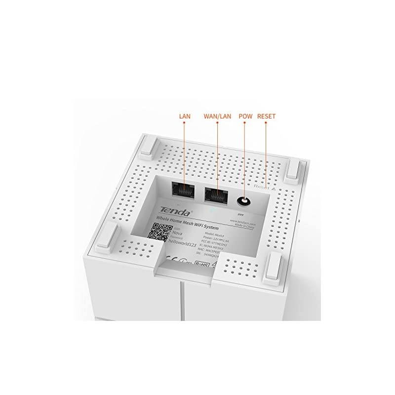 Nova Mesh WiFi System (MW6)-Up to 6000 sq.ft. Whole Home Coverage, WiFi Router and Extender Replacement, Gigabit Mesh Router for Wireless Internet, Works with Alexa, Parental Controls, 3-pack