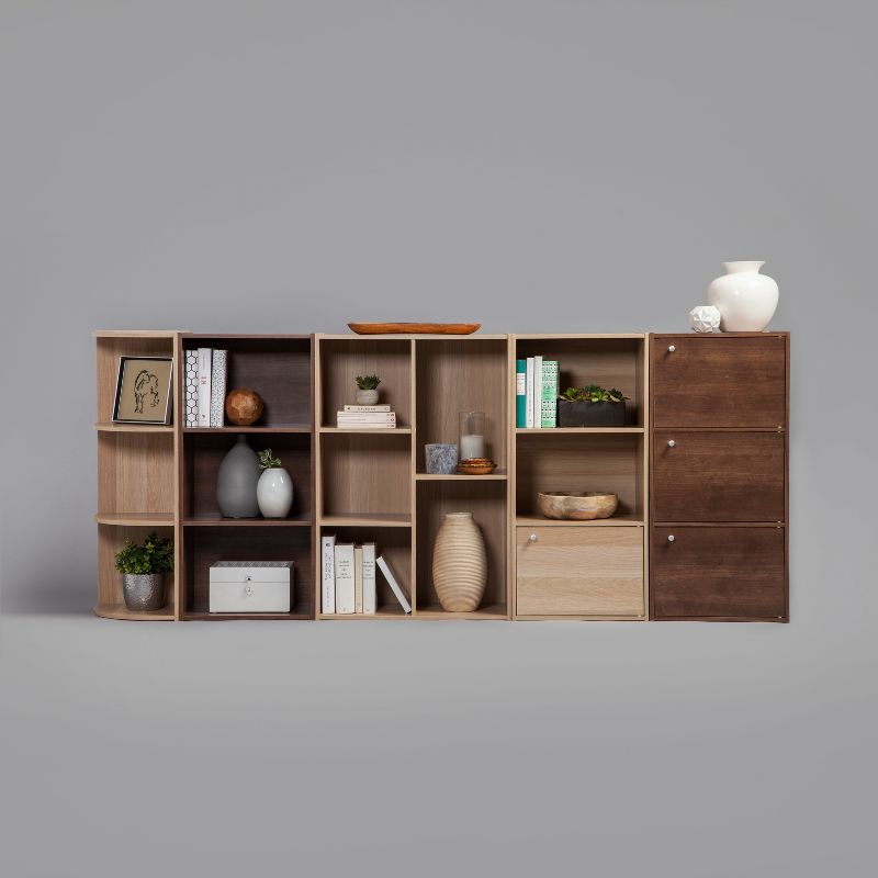 IRIS Tachi Series Modular Wood Stacking Storage Drawer Box Cabinet Cube, Gray