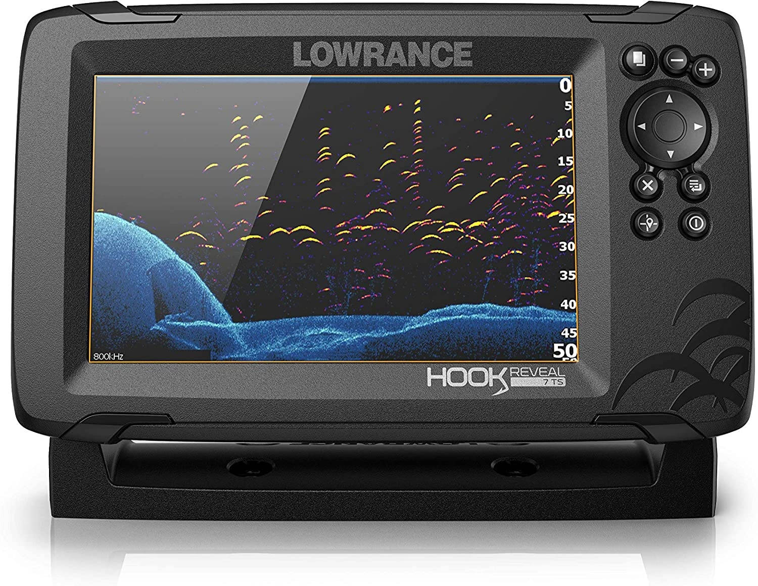 Lowrance HOOK Reveal 7x TripleShot - 7-inch Fish Finder with TripleShot Transducer, GPS Plotter