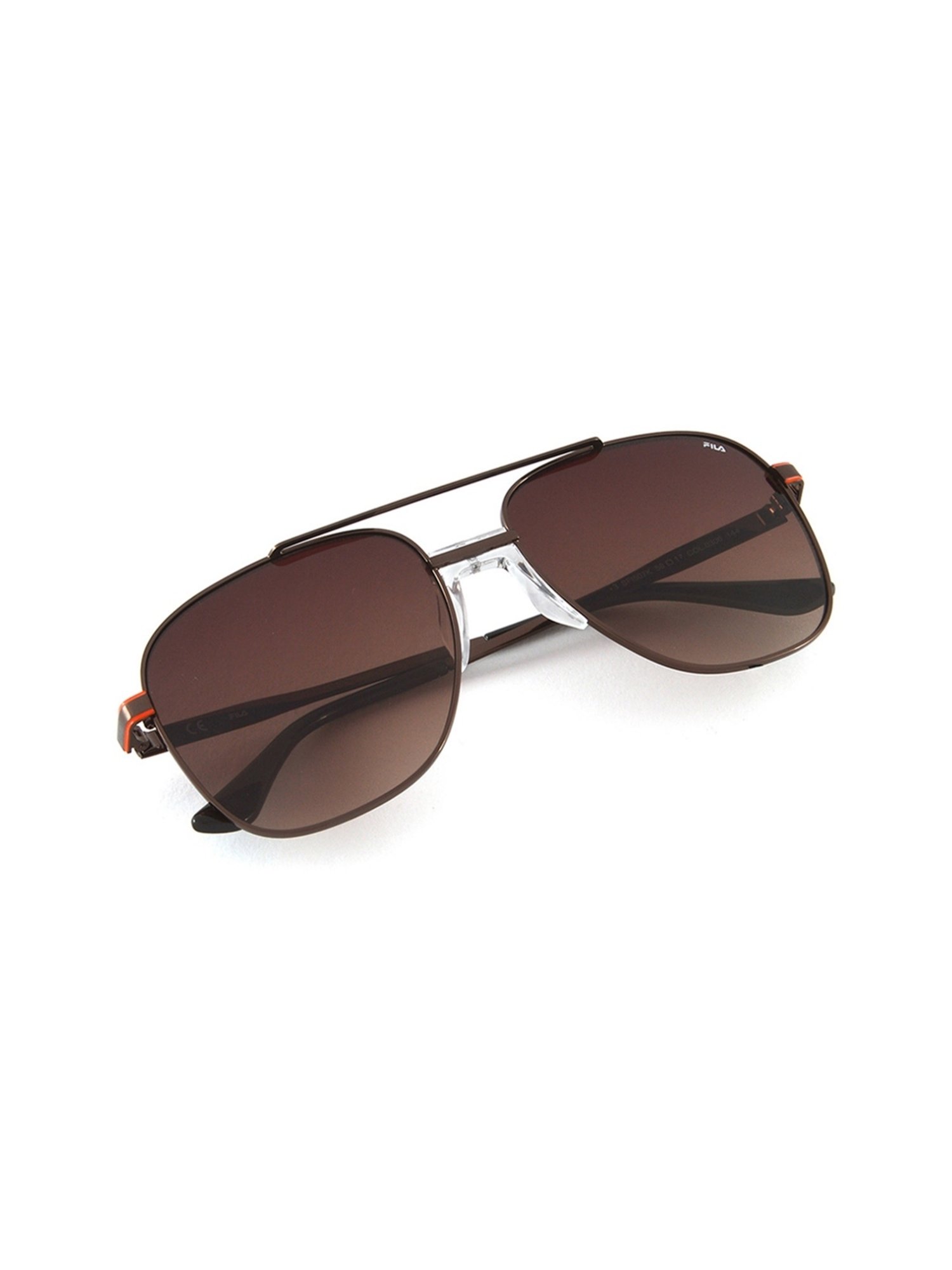 Fila Brown Square Sunglasses for Men