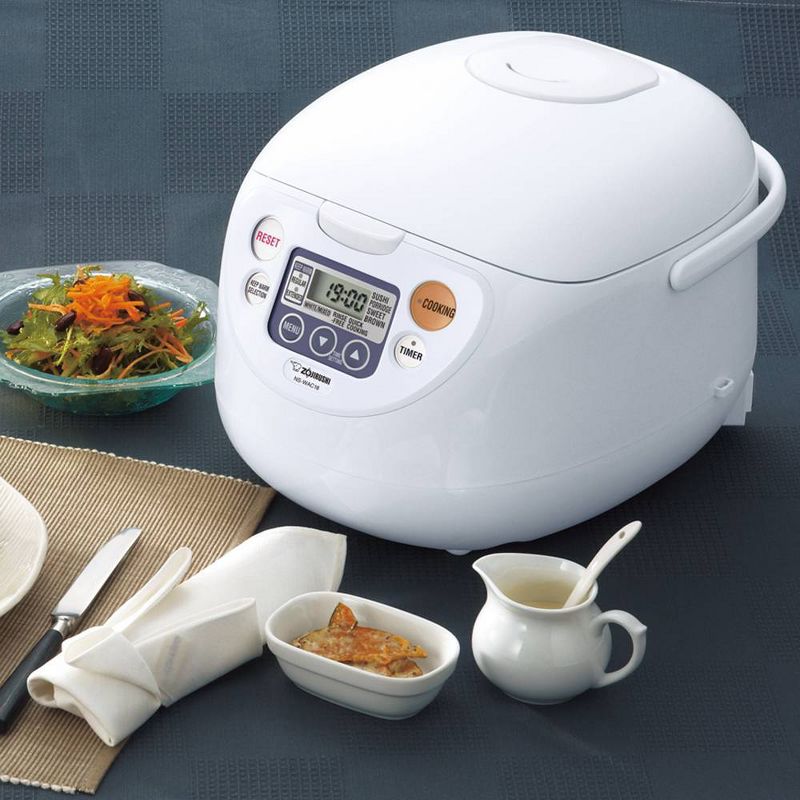 Zojirushi Micom 10-Cup Rice Cooker & Warmer - Cool White