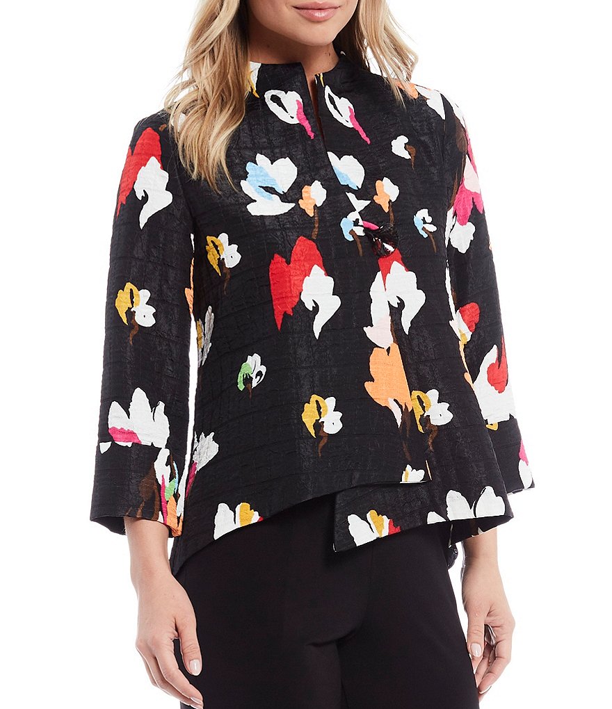 IC Collection Jasmin Jacquard One Button Jacket