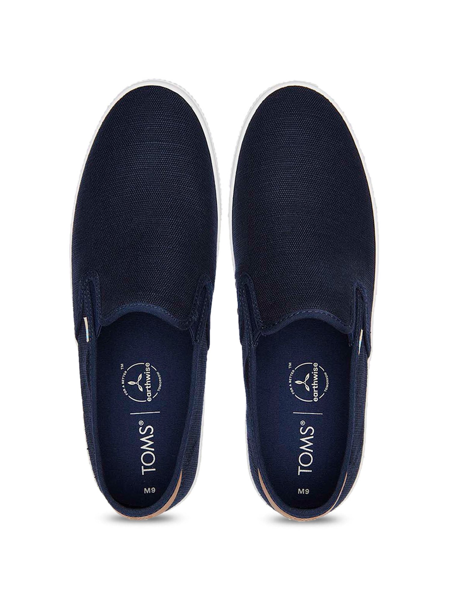 TOMS Men's Baja Collegiate Navy Plimsolls