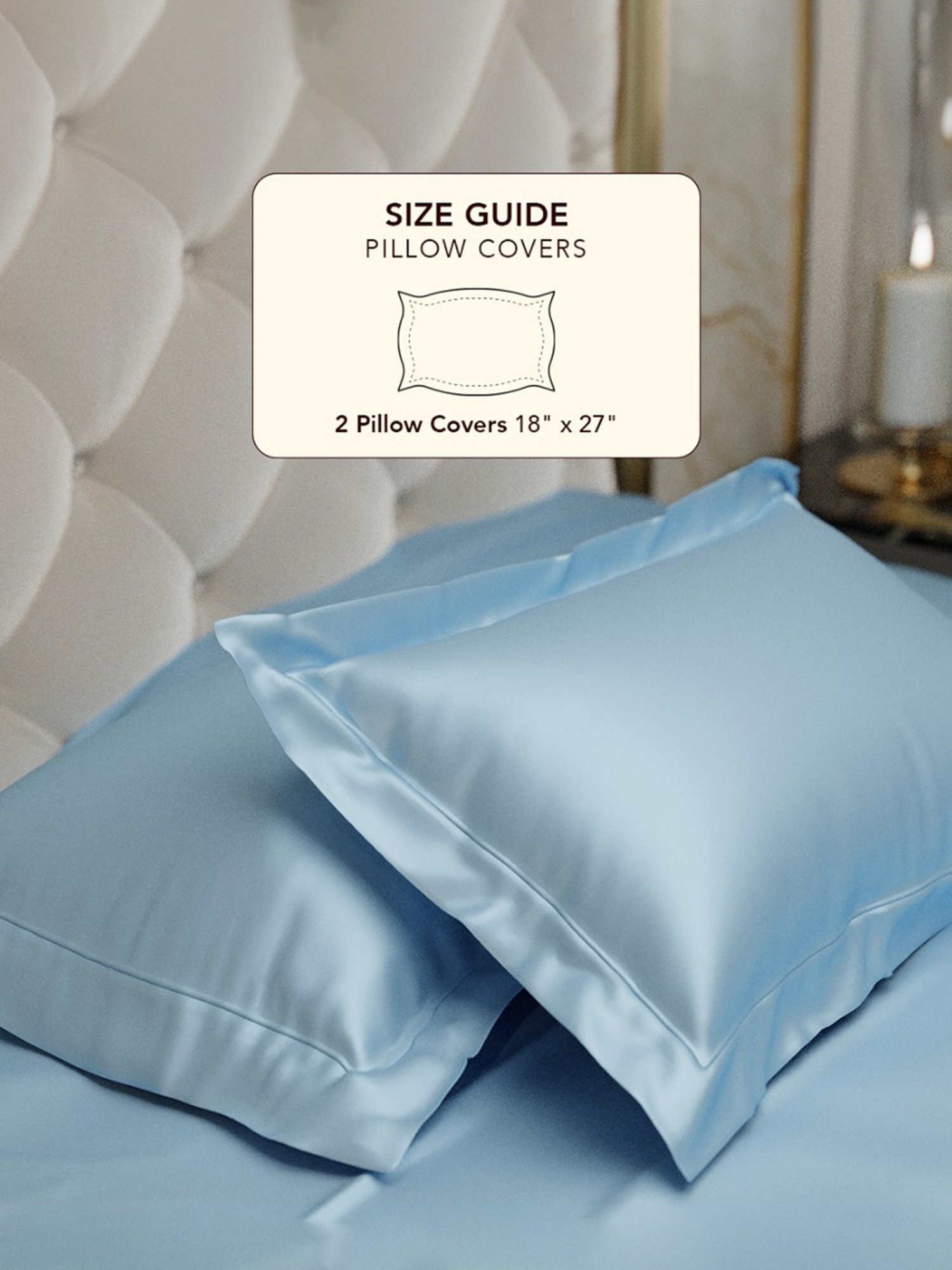 Stoa Paris Day Night Blue 300 TC Polyester Pillow Covers - Set of 2