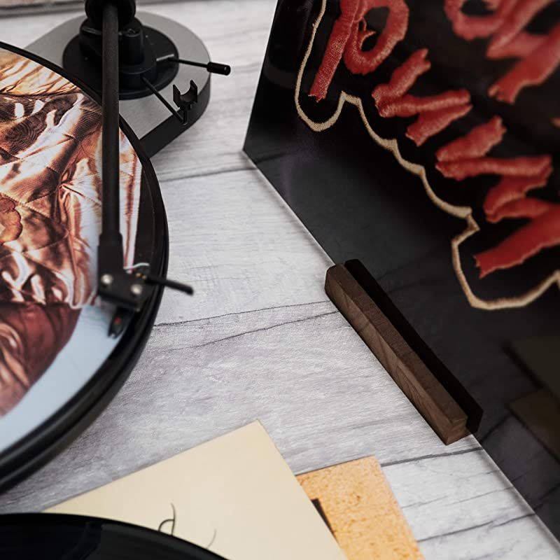 Premium Vinyl Record Stand Showcase Your Now Playing Album Cover Minimalistic Elegant Holder Design Compatible with All CDs LPs