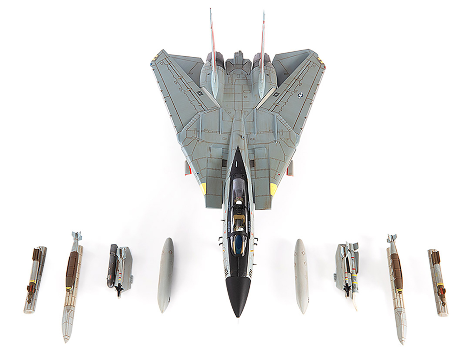 Grumman F-14B Tomcat Fighter Aircraft "VF-103 Jolly Rogers USS George Washington" (2000) United States Navy "Air Power Series" 1/72 Diecast Model by Hobby Master