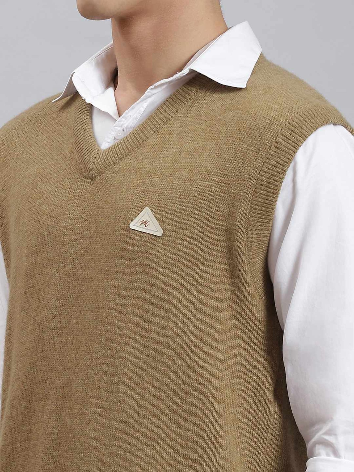 Monte Carlo Brown Regular Fit Sweater