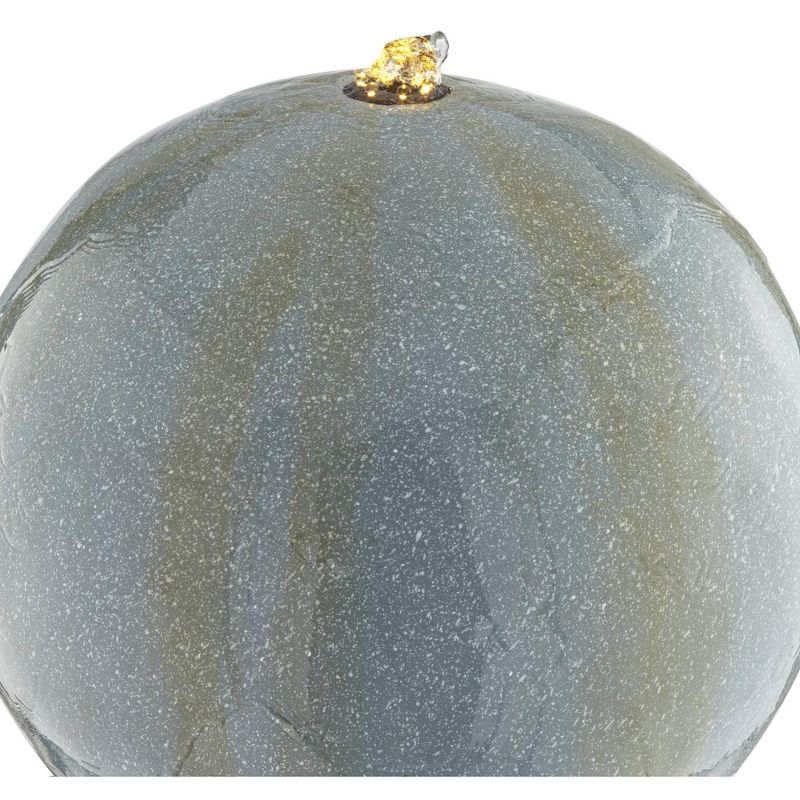 John Timberland Ball and Pillar 34 1/4" High LED Bubbler Fountain