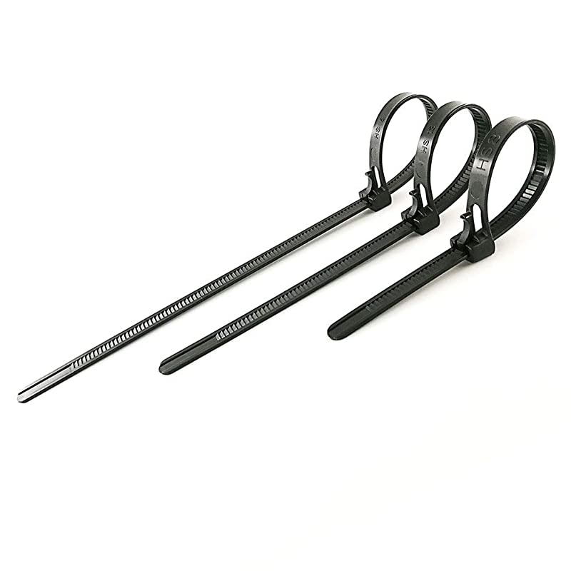 Reusable Zip Ties Assorted 6 8 10 Inch 200 Pack Releasable Nylon Cable Zip Ties 50 Lbs Tensile StrengthThick Reusable Wire Ties Outdoor Indoor Purpose
