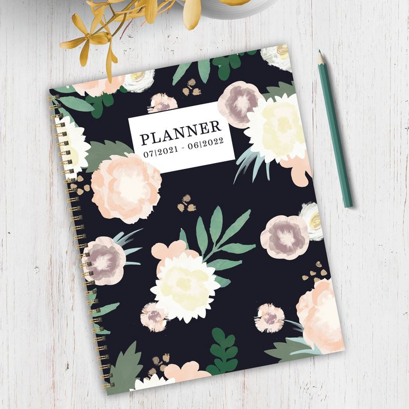 Undated Teacher Planner 8.5" x 11" Large Weekly Lesson Plan Book Botanical Floral - TF Publishing