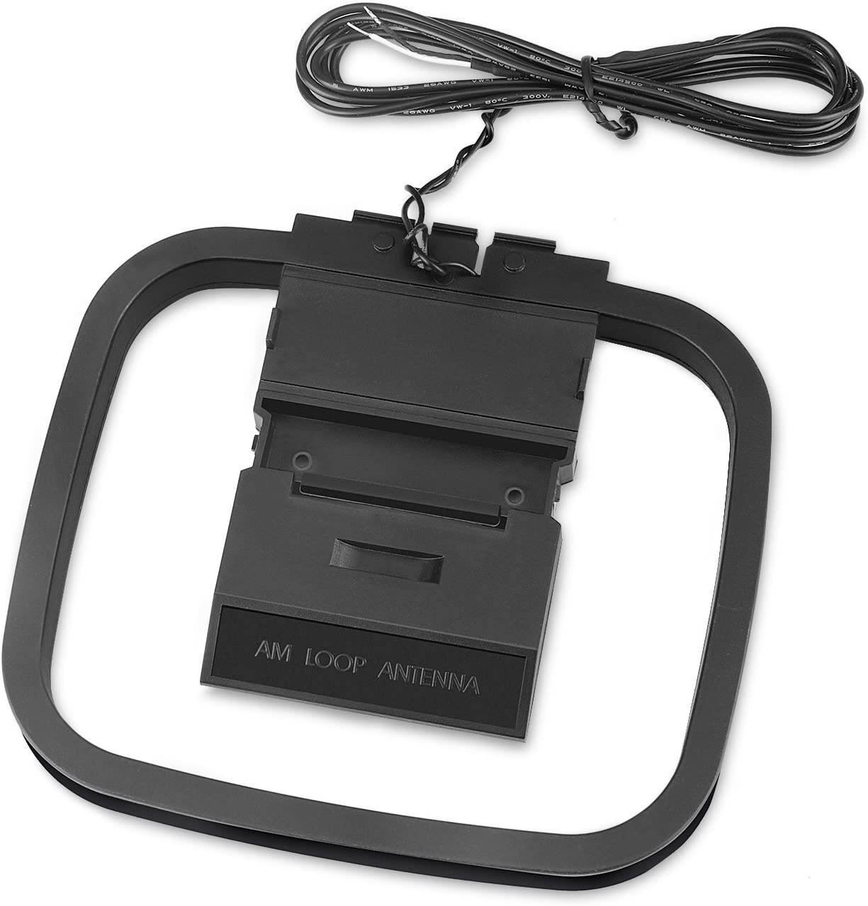 TNP AM Loop Antenna 2 Pin Cable Bare Wire (5ft) for Home Tabletop Stereo Radio Sound Receiver, Yamaha, Onkyo, Denon