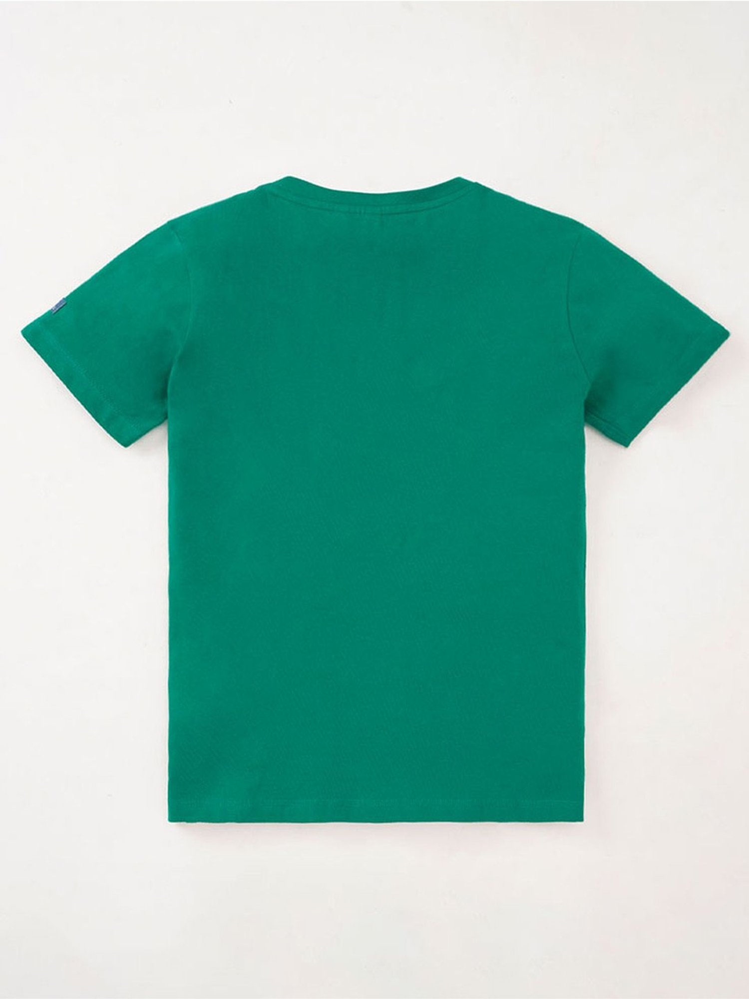 Edheads Kids Green Cotton Printed T-Shirt