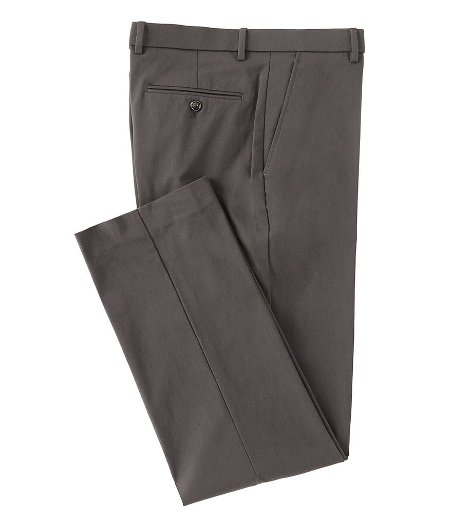Hart Schaffner Marx Plaid Flat-Front Trouser Pants