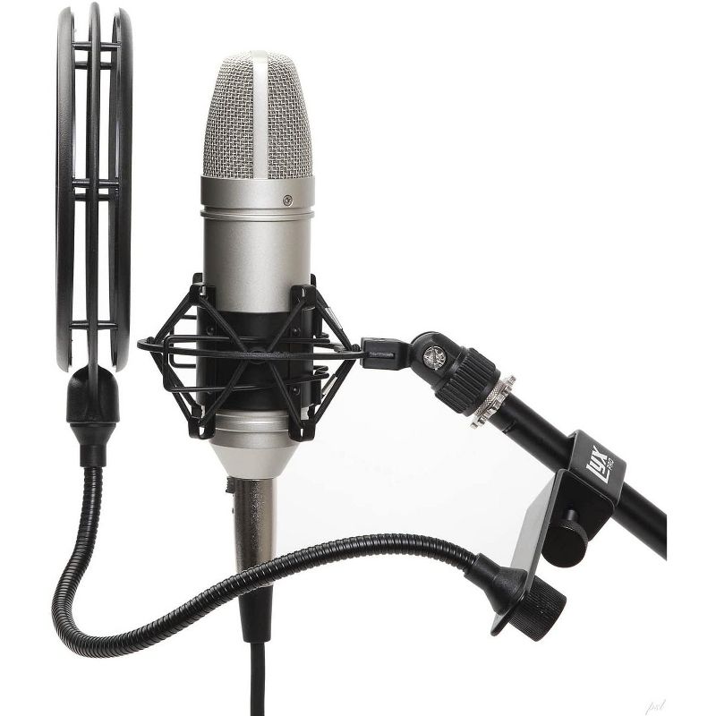 LyxPro MOP-28 Dual Layer Microphone Pop Filter with Flexible Gooseneck for Superior Vocal Performance, Pop Shield