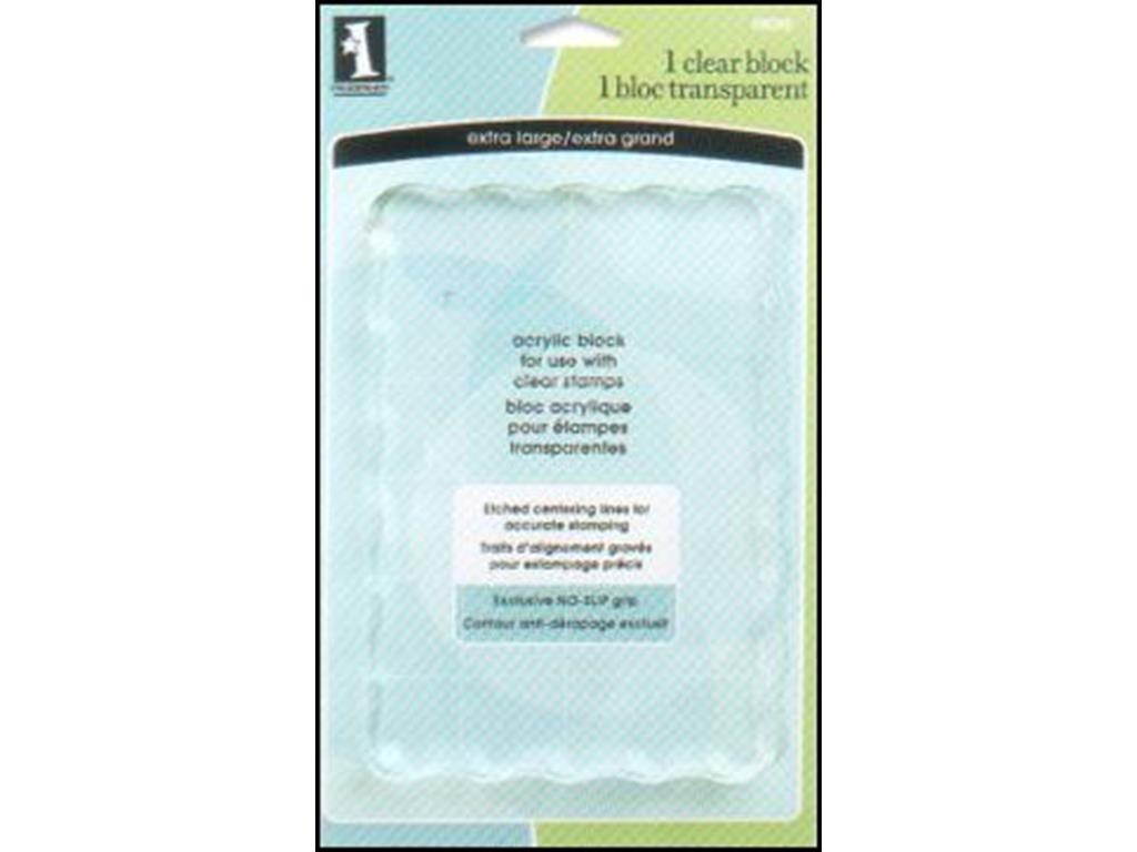 Inkadinkado Clear Acrylic Block-Extra Large 9.5"X5.75"X.56"