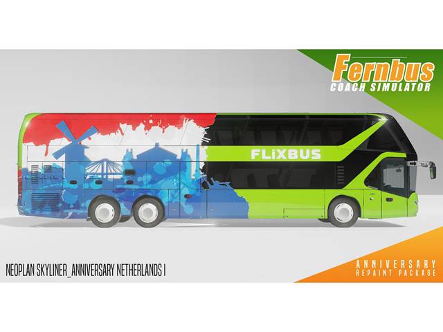Fernbus Simulator - Anniversary Repaint Package [Online Game Code]