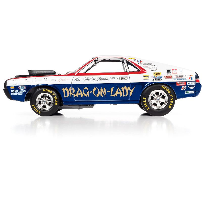 1969 AMC AMX S/S "Drag-on-Lady" "Legends of the Quarter Mile" MCACN 1/18 Diecast Model Car by Autoworld