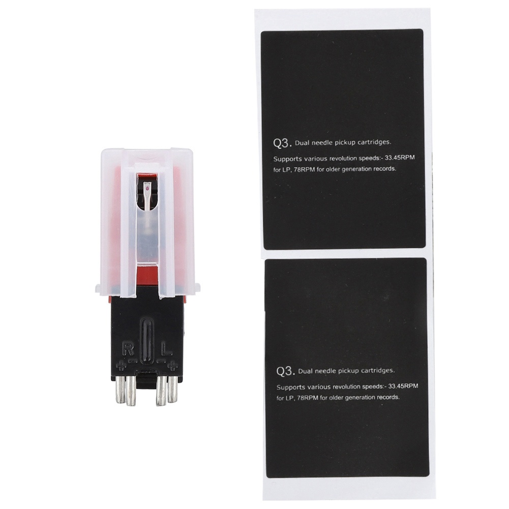 Dual Needle Stereo Stylus for LP Vinyl Player USB Turntable Accessory