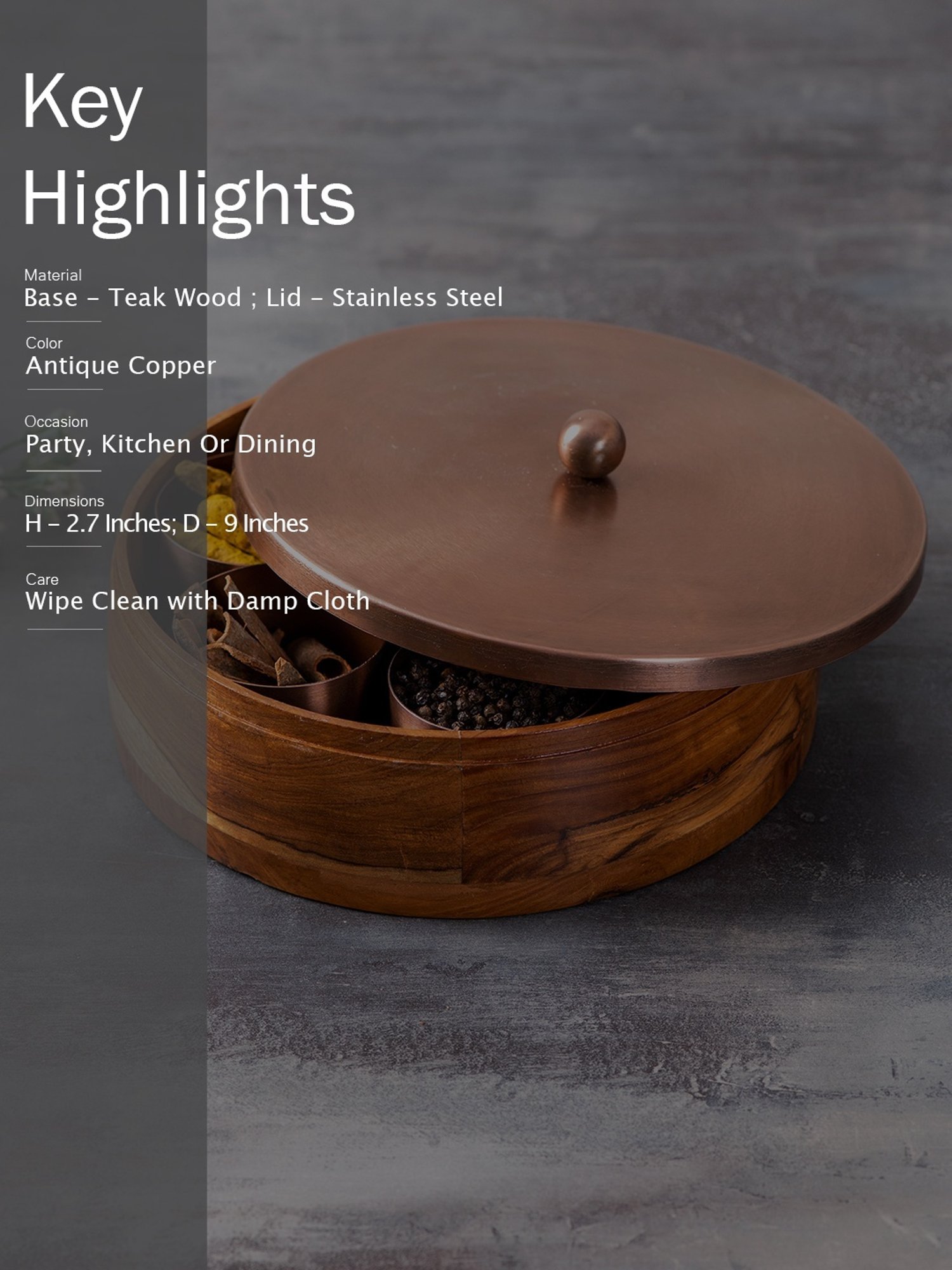 Goodhomes Transparent Glass Butter Dishes With Lid