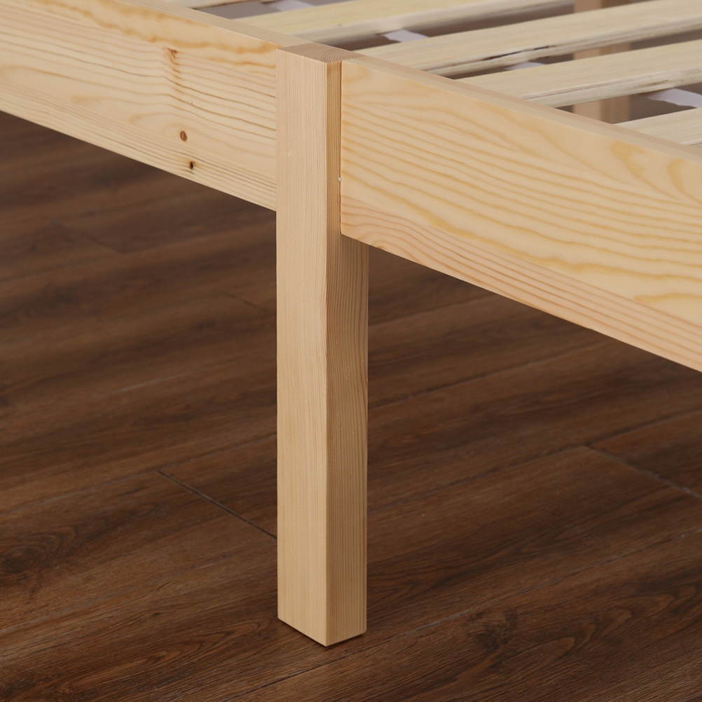 Single Layer Vertical Bed Wooden Sleeping Bed Pine Home Bedroom Wood Bed