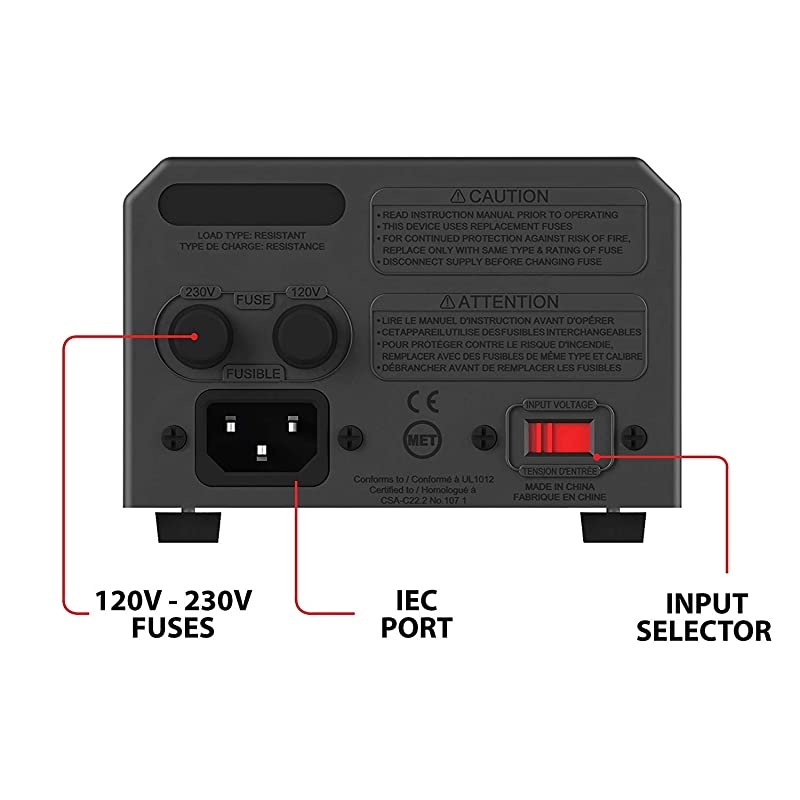 850 Watt Voltage Transformer, 110/120V to 220/240V Step Up Step Down Voltage Converter, MET Approved Under UL, CSA
