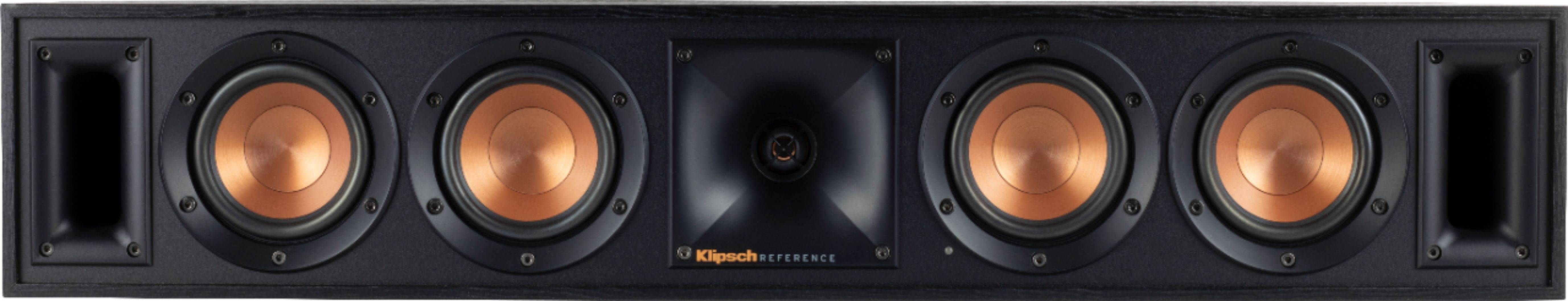Klipsch - Reference WISA-Ready Wireless Series Quad 3-1/2" 160W Powered 2-Way Center-Channel Speaker - Black (1067506RW-34C)