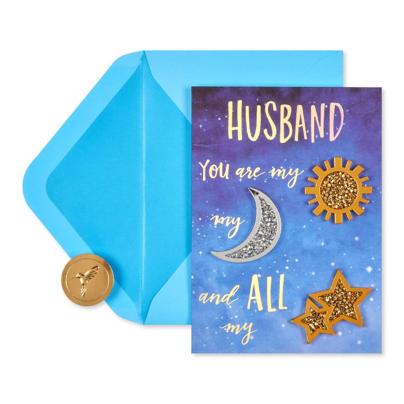 Father's Day Greeting Card Sun Moon Stars Hubby - PAPYRUS