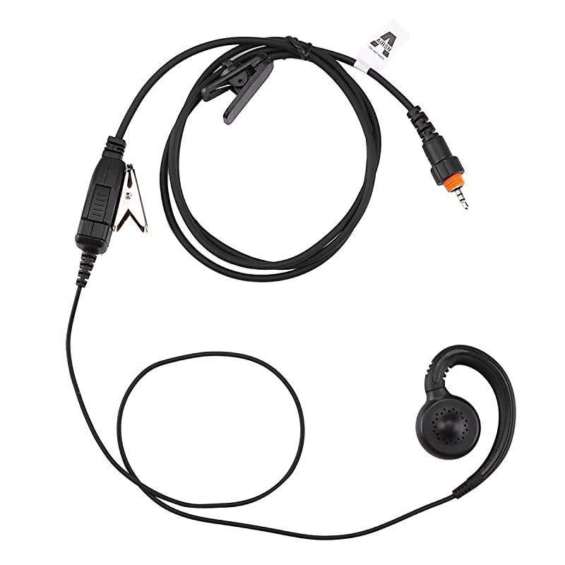 for Motorola CLP1040 Walkie Talkie 2 Way Radio with C Ring Single Wire Earpiece and Mic PTT