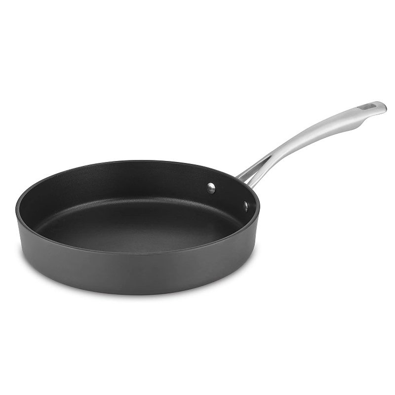 Cuisinart 62I22-24 Conical 10-Inch Induction Nonstick Aluminum Frying Pan Skillet with Even Heat Distribution, Black