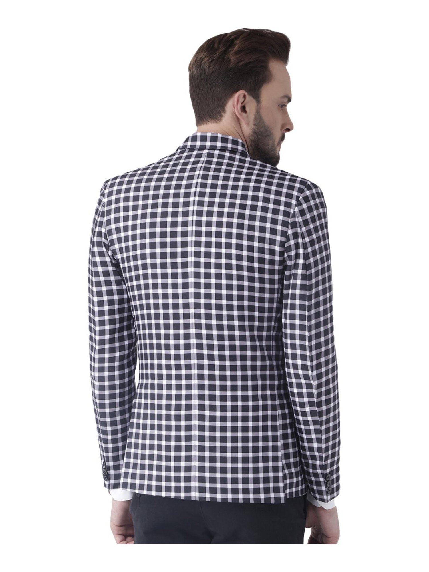 Hang Up Multicolor Regular Fit Checks Blazer