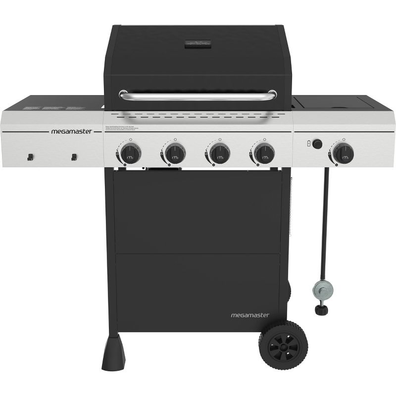 Megamaster 4-Burner Gas Grill with Stainless Steel Tong 720-0804HTG