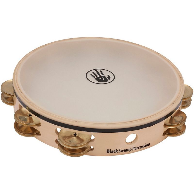 Black Swamp Percussion Overture Series 10in Tambourine Double Row with Remo head Brass TDOV